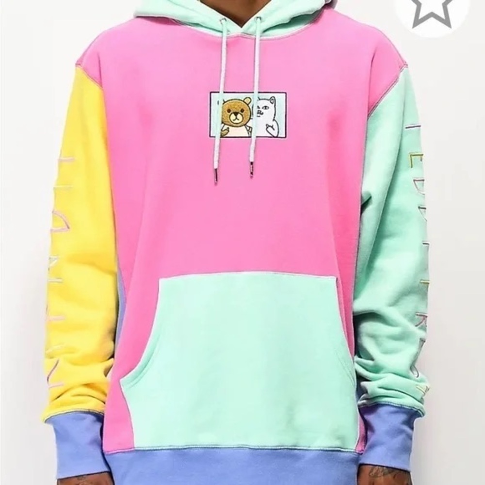 Teddy Fresh x Rip n Dip | Pastel Colorblock Hoodie